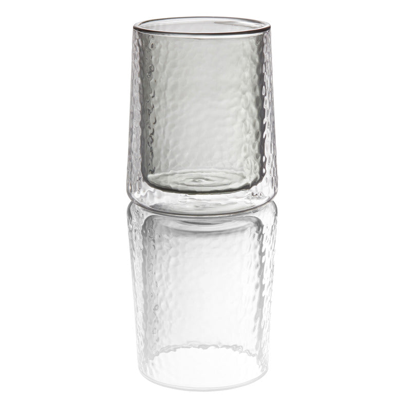 WMF 6x Glas doppelwandig rauch Ø8cm H10,5cm