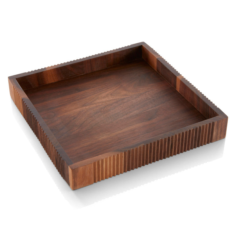 WMF 1x Tablett, Holz (Walnuss), Serie: STYLE LIGHTS, quadratisch, 25x25cm