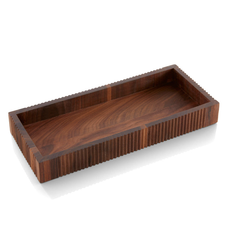 WMF 1x Tablett, Holz (Walnuss), Serie: STYLE LIGHTS, rechteckig, 30x13x4cm