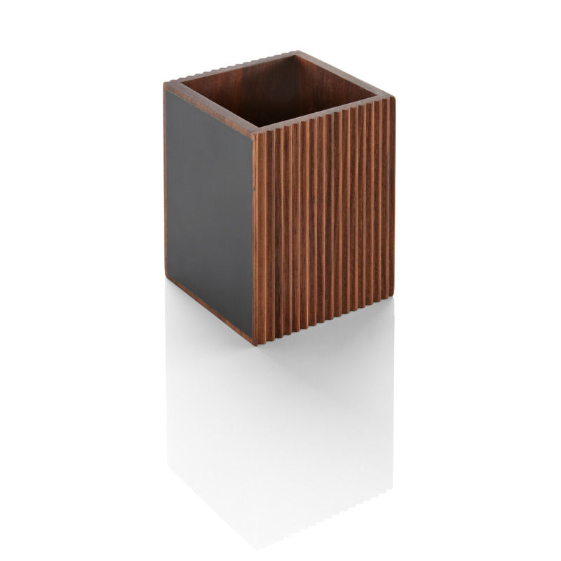 WMF 1x Besteckbox Holz (Walnuss) 11x11x13cm