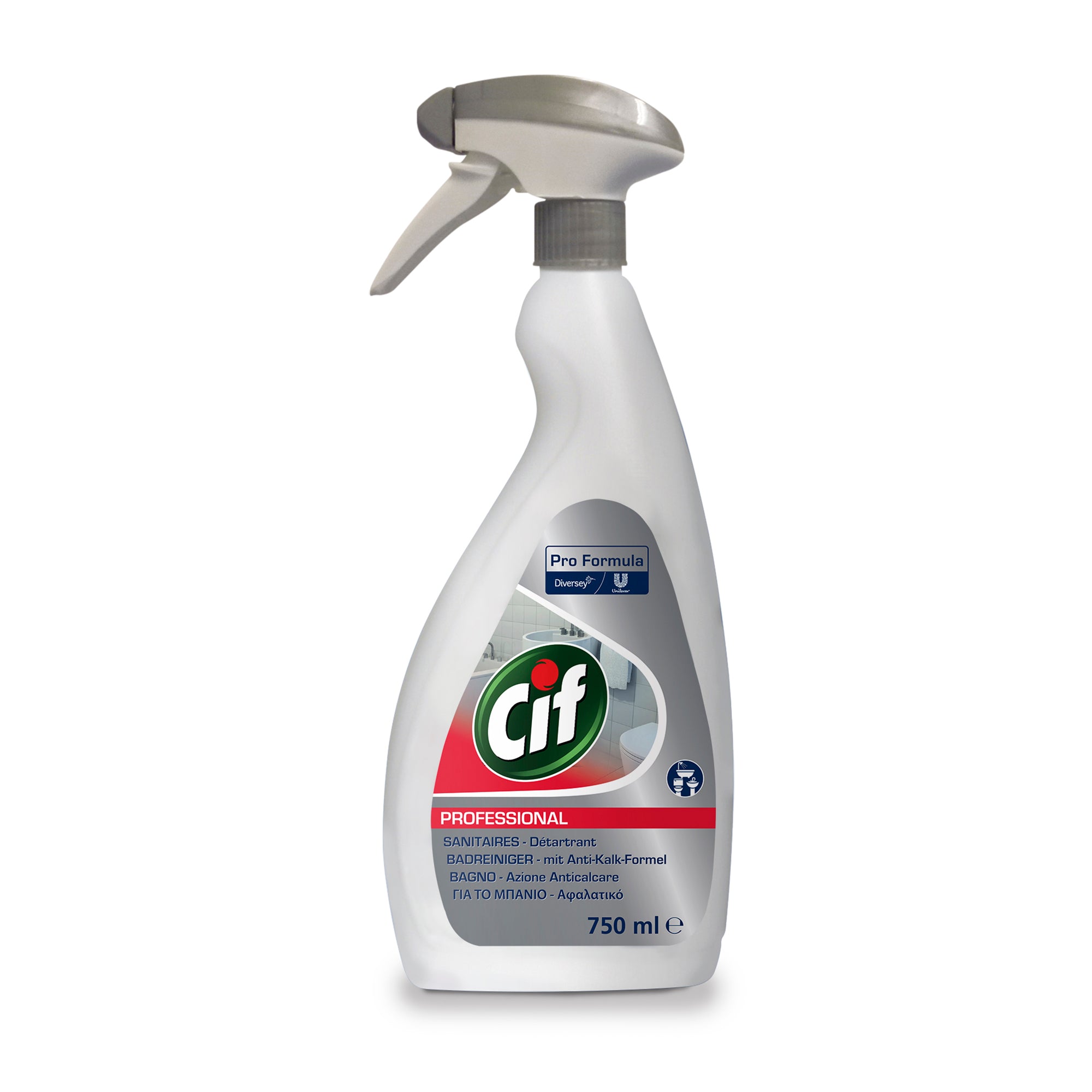 Cif Professional Badreiniger, Sprühflasche, 6x0,75 L