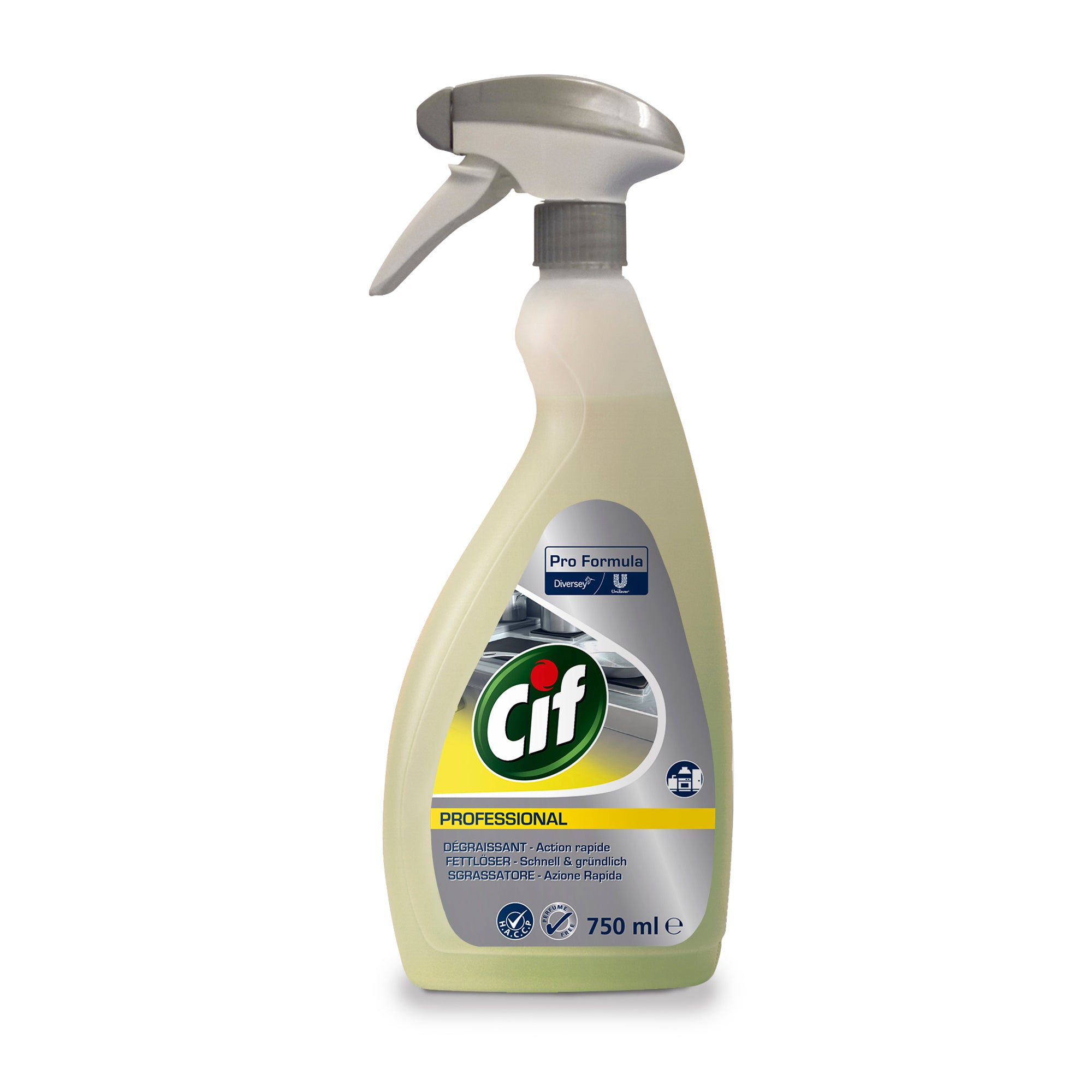 Cif Professional Fettlöser, Sprühflasche, 6x0,75 L