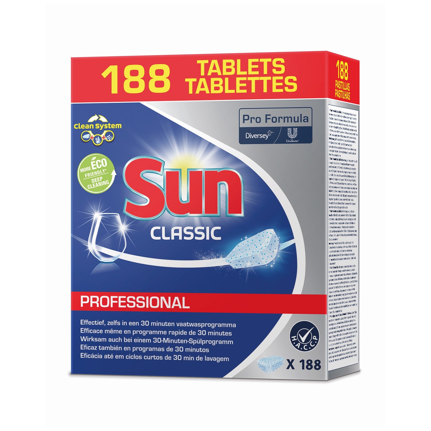 Diversey Sun Professional Classic Tabs 4 x 188 Tabs im Karton