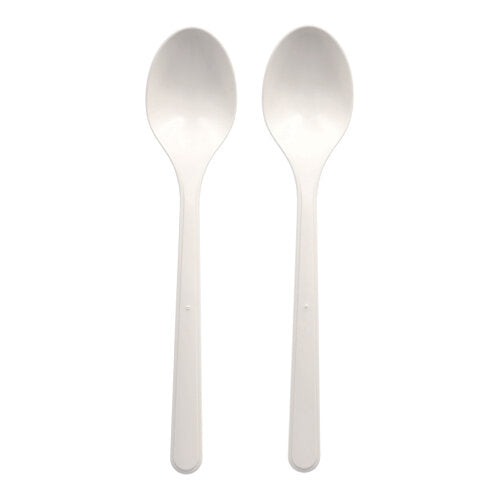 Papstar 1.000 "Circulware by Haval" Löffel extra stabil, Material: Bio-PP, Länge: 18,5cm, Farbe: weiß