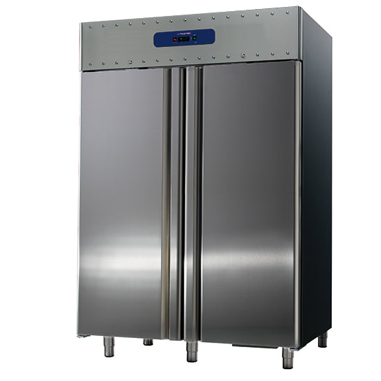 Mastro Kühlschrank 1400 Liter aus Edelstahl, GN 2/1, -2°/+8°C, 85 mm Isolierung