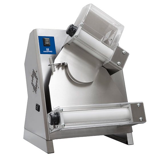 Mastro Teigausrollmaschine, 2 Rollen für Pizzen mit einem Durchmesser 140-300mm, 475x375x660mm