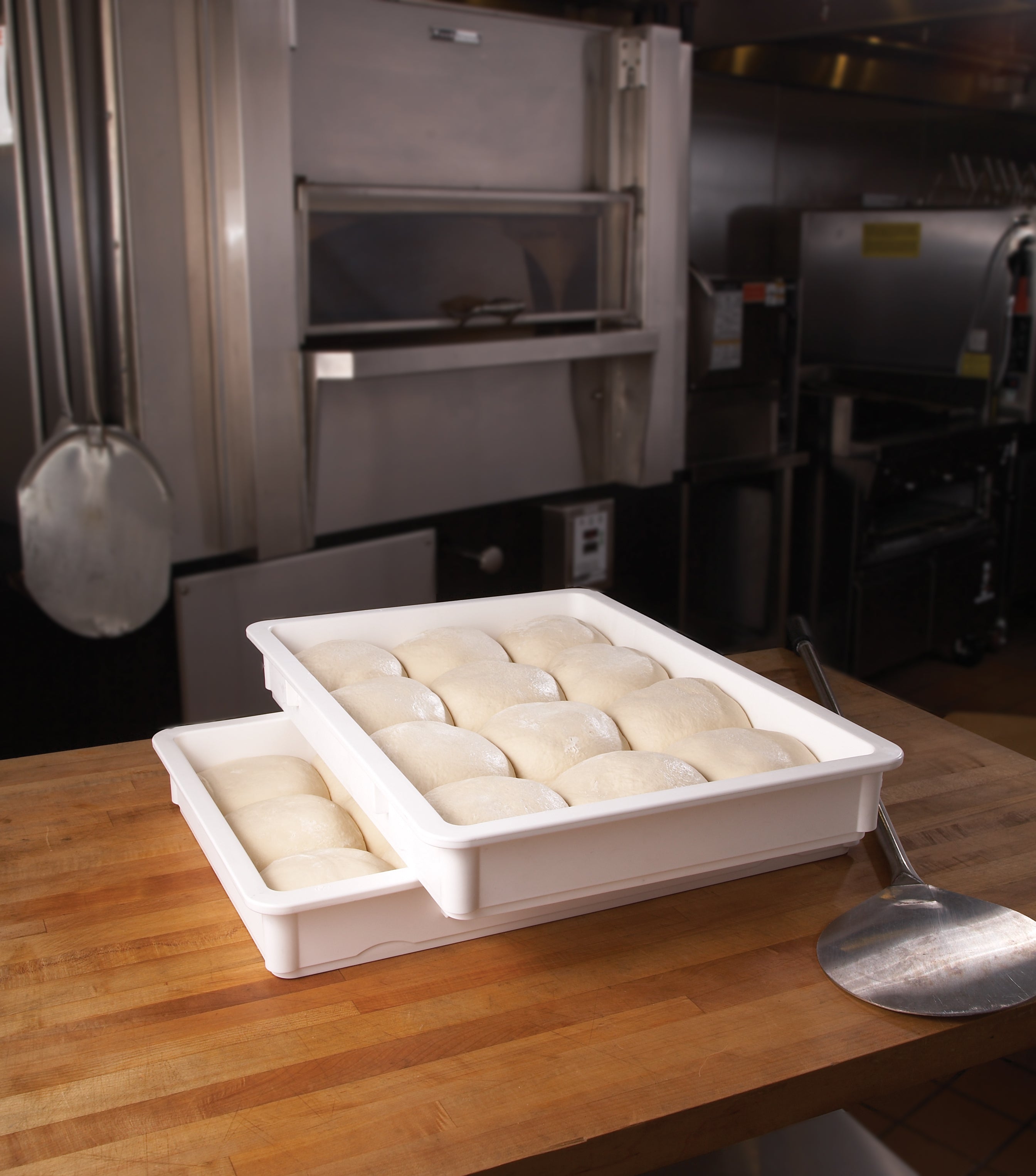 Cambro Pizzateigbox, Polypropylen Teigbox, weiß 6 Stück im Karton - DB18263P148