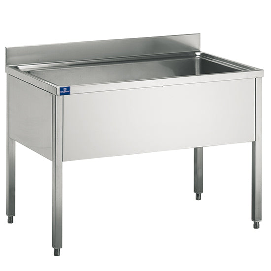 Mastro Topfspültisch mit Aufkantung, ohne Ablageboden, 1000x700 mm
