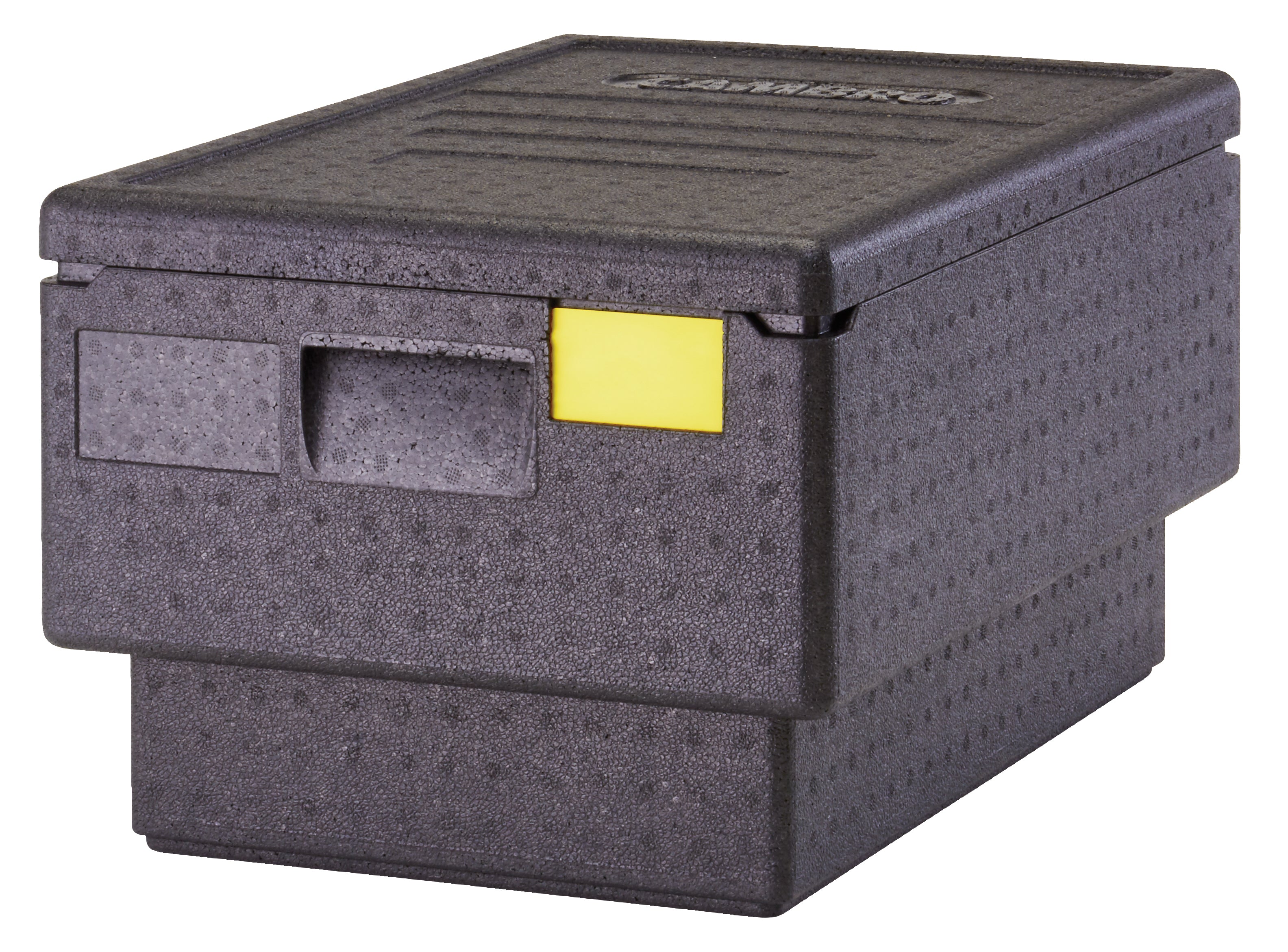 Cambro Cam GoBox® Toplader, Transportbox schwarz, inneinander Stapelbar, passend für GN 1/1 200 mm tief, 1 Stück im Karton - EPP180S110