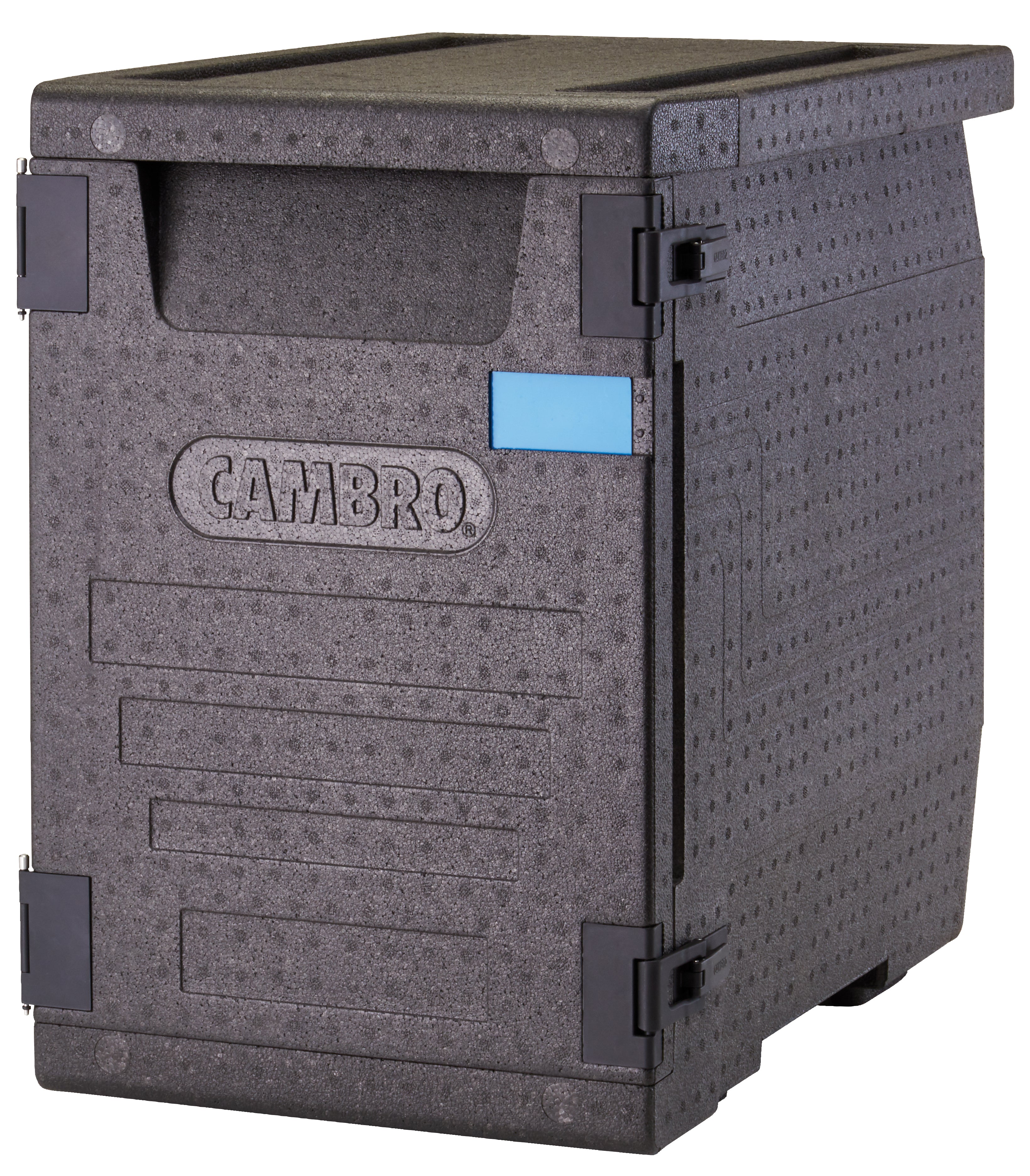 Cambro Cam GoBox® Frontlader Transportbox schwarz, passend für GN 4x 1/1-100mm, 1 Stück im Karton - EPP400110