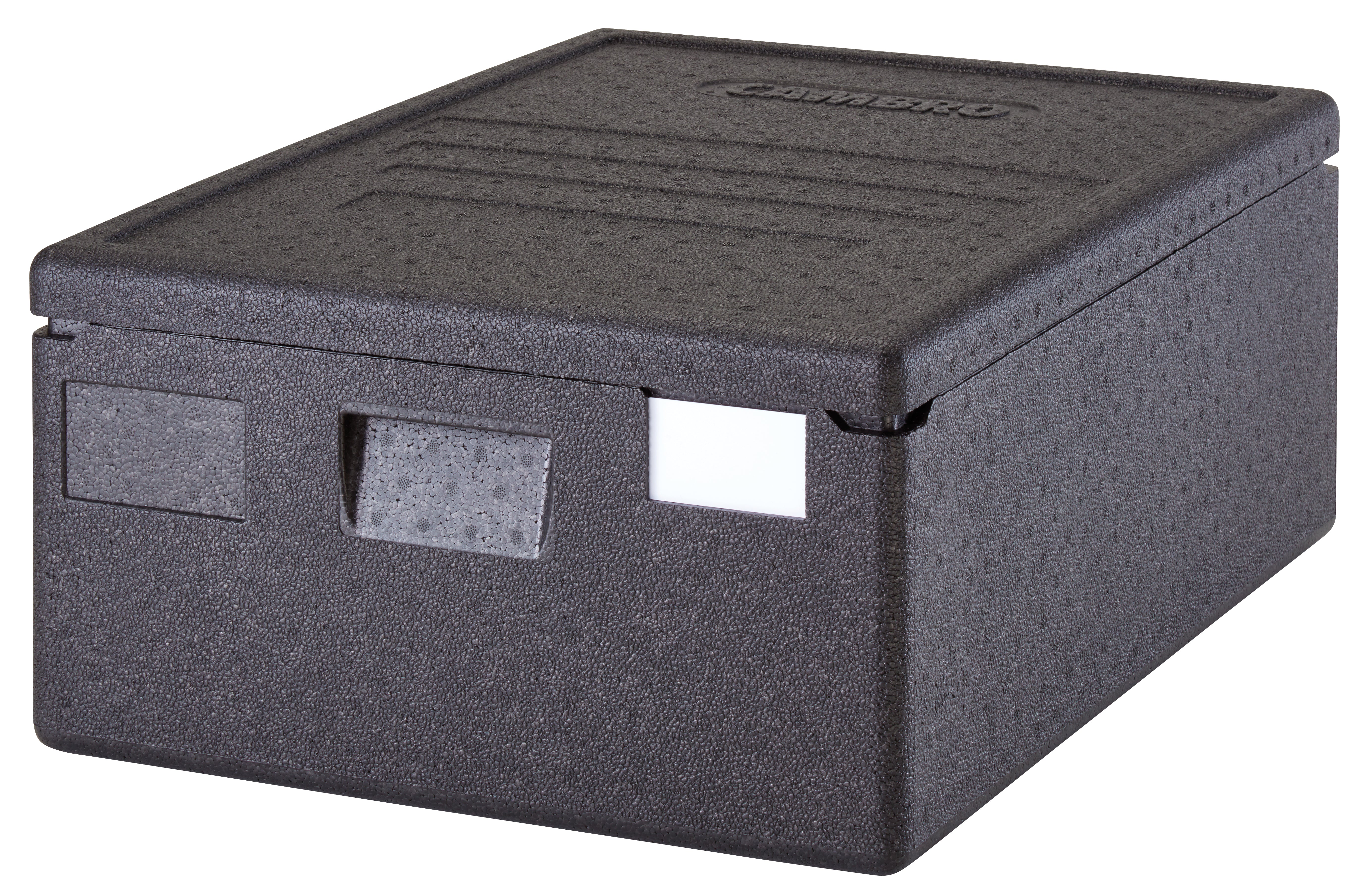 Cambro Cam GoBox® Toplader, Transportbox schwarz für 40 x 60 cm - Tiefe 20 cm, 1 Stück im Karton - EPP4060T200110