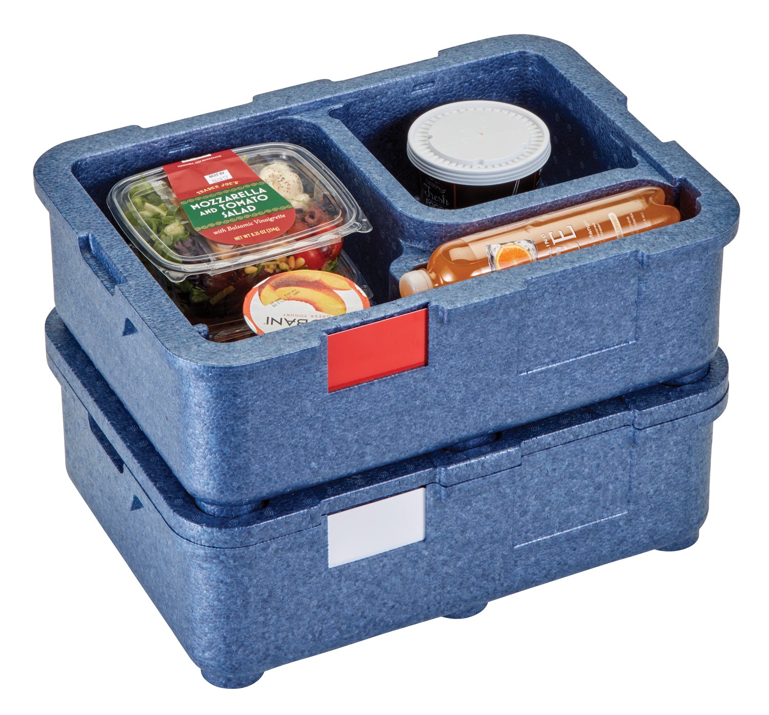 Cambro Cam GoBox® Isolierter Behälter für Mahlzeiten mit 4 Fächer - Meal Delivery Box, 1 Stück im Karton - EPPMD4835159