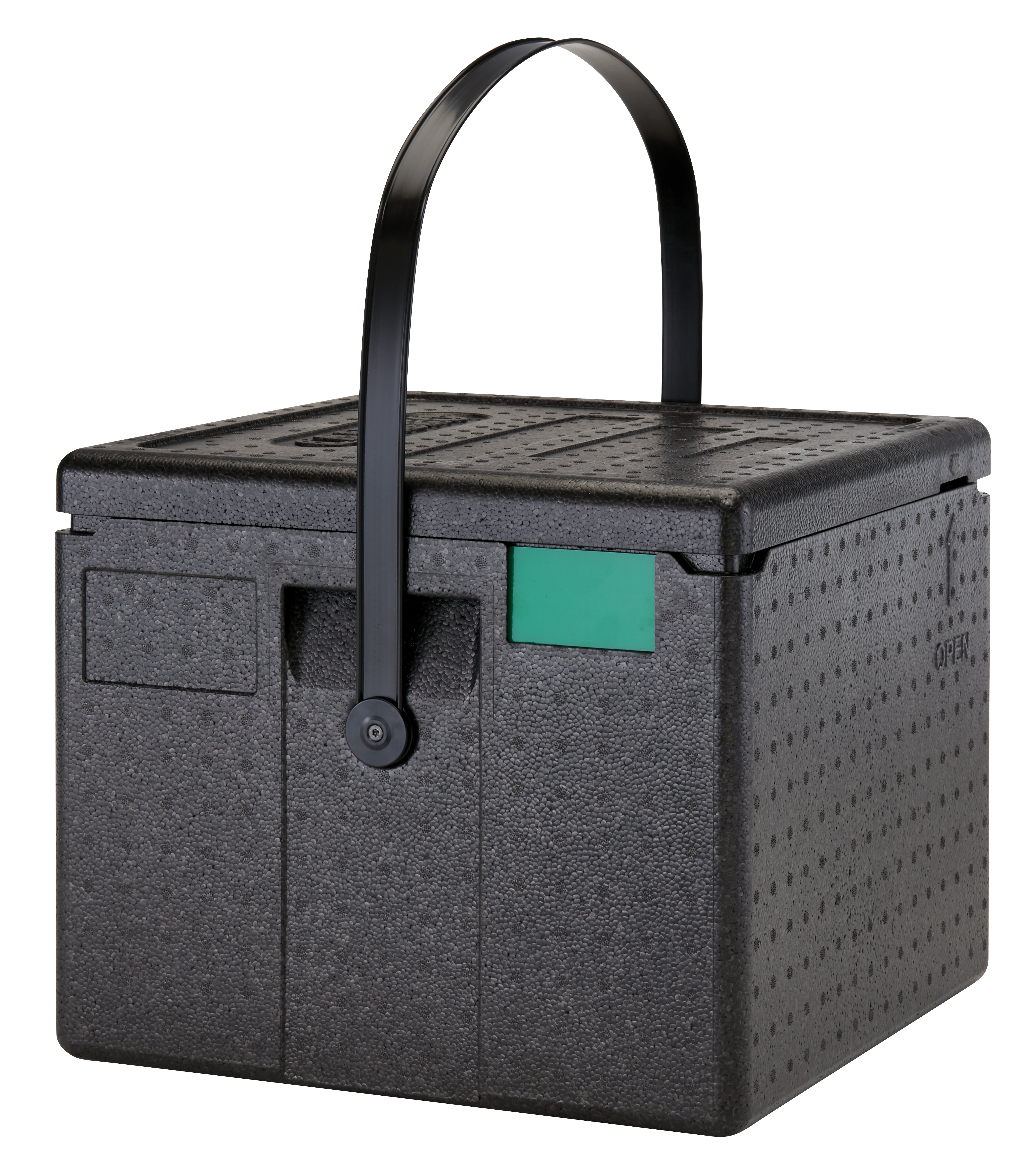 Cambro Cam GoBox® Pizza Toplader, Transportbox mit Tragegurt schwarz, 1 Stück im Karton - EPPZ35265BST110