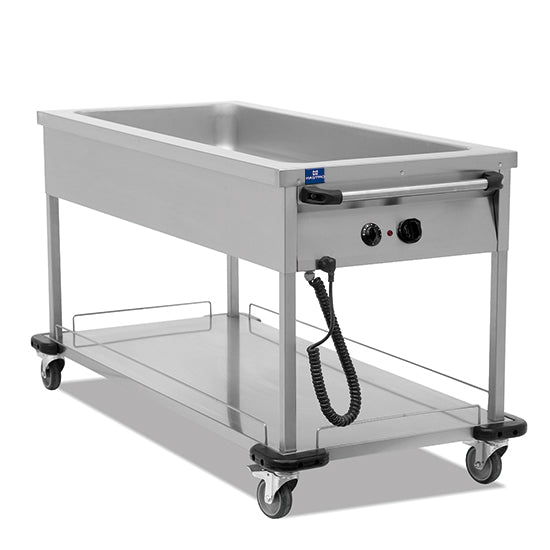Mastro Bainmarie-Wagen mit 1 Becken 3x GN 1/1 H=150 mm