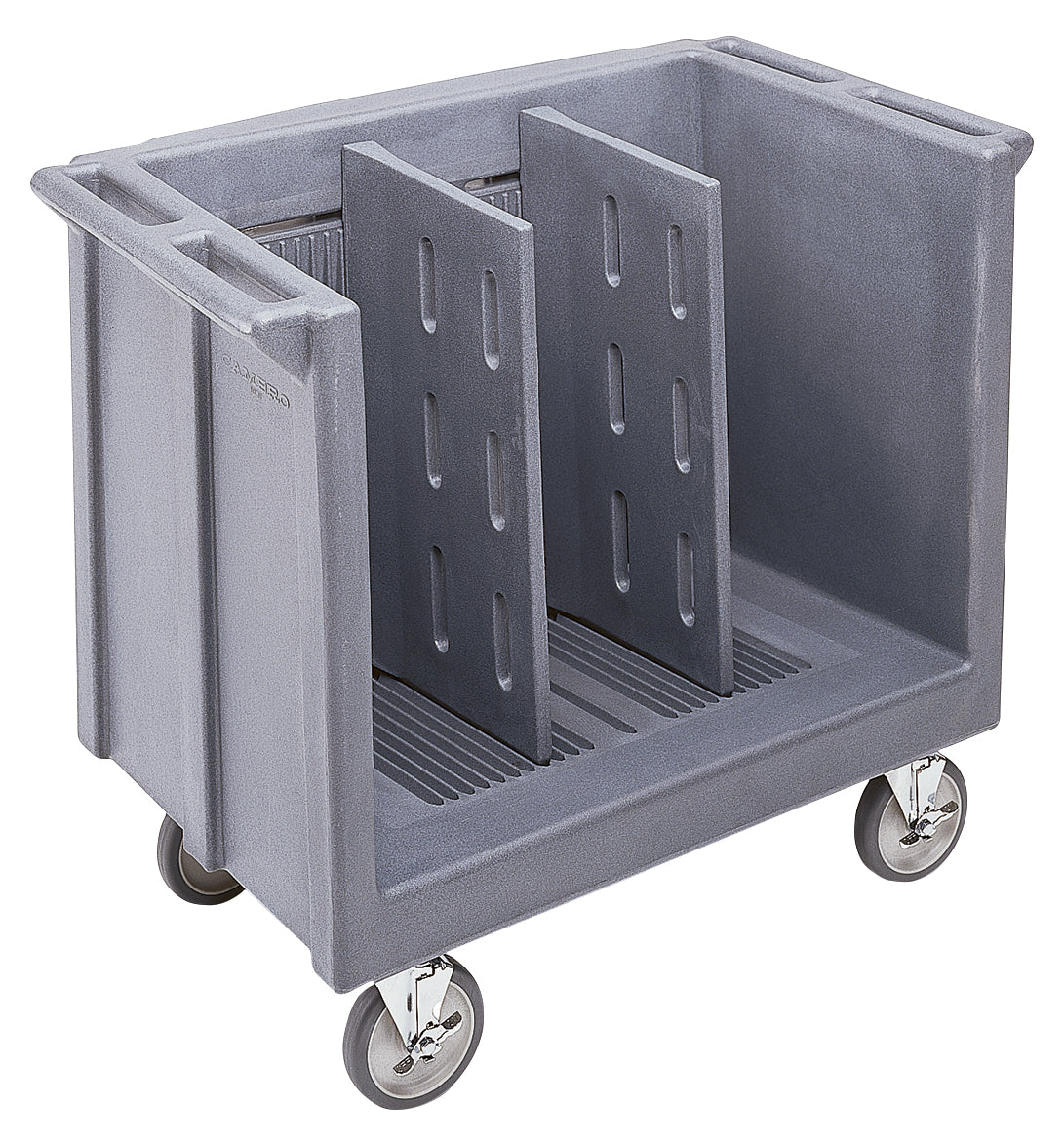 Cambro verstellbarer Tablett und Geschirrwagen, 2 Trenneinsätze, granitgrau, 1 Stück im Karton - TDC30191