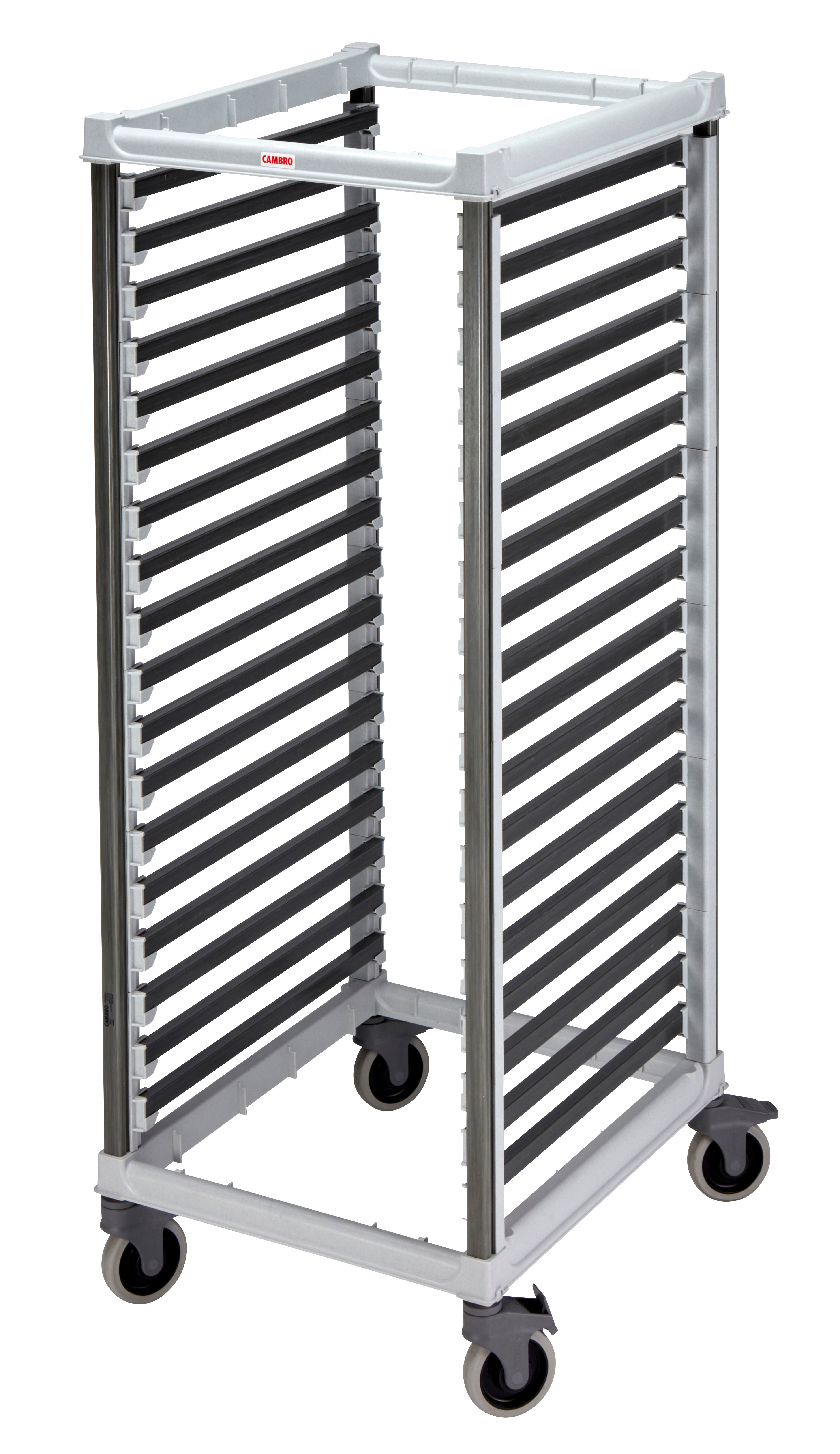 Cambro Camshelving® GN 2/1 Transportwagen, hohe Ausführung, fasst 36x GN-Behälter 1/1-6,5 cm tief, 1 Stück im Karton - UGNPR21F36480